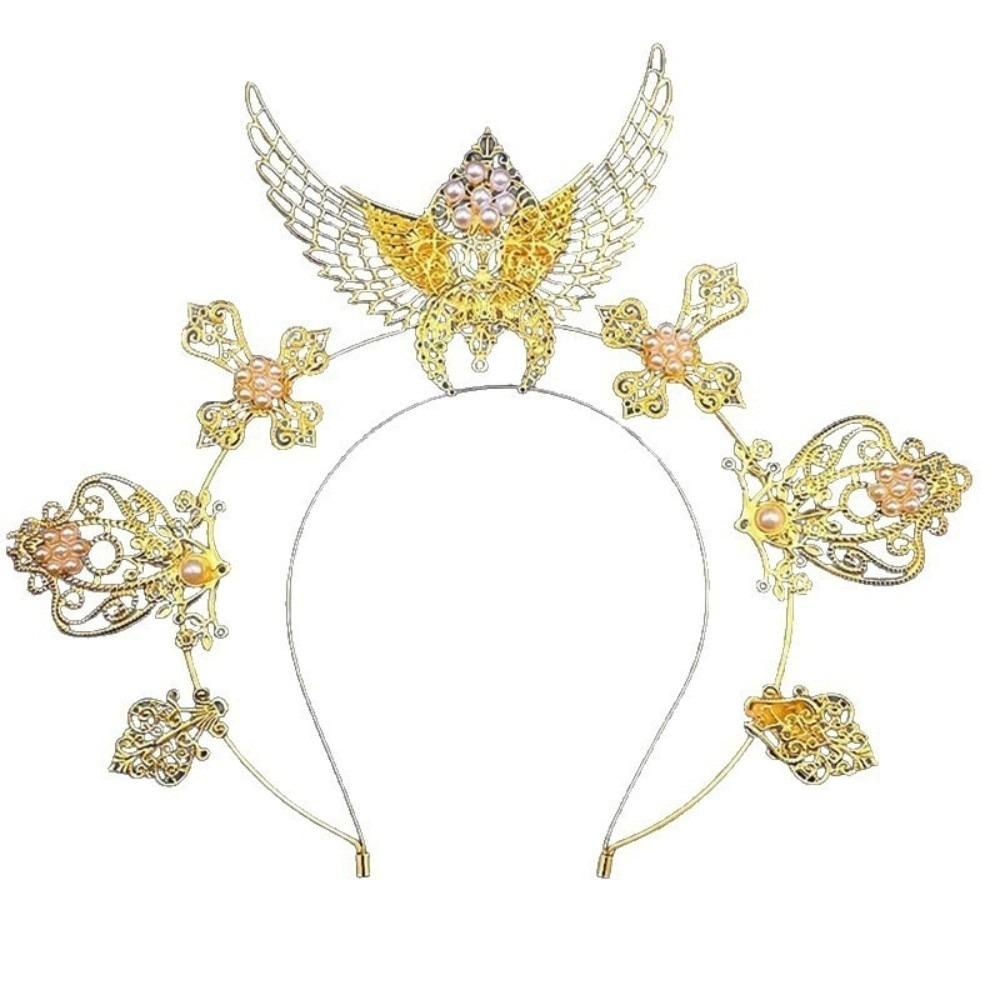 Lolita Spiked Headpiece Gothic Renaissance Cosplay Headband Women Halo Sun Crown  Birthday Party