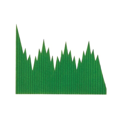 Daikoku Kogyo Balan, Mountain Shape, Small, Color B, 1000 Sheets, Approx. 7.4 X 5.8 Cm, Made In Japan, Green, 770201