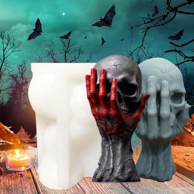Candle Mold Creative Ghost Skull Soap Aromatherapy Shape Silicone Mold Hand Making Mold for