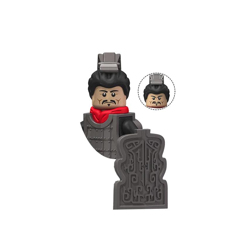 Kids Toys Chinese Ancient Historical Figures Military Soldiers Imperial Guard Military Commanders Model Building Blocks Gifts