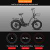KETELES KF9 Elektrofahrrad 1000W Doppelmotor 48V35AH Lithiumbatterie Faltbares Elektrofahrrad für Erwachsene 20*4.0-Zoll Fat Tire Schnee E-Bike