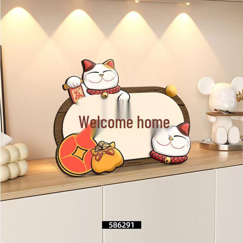 

3D Front Door Welcome Art for Entrances: Hallway Shoe Cabinet & Tabletop Display