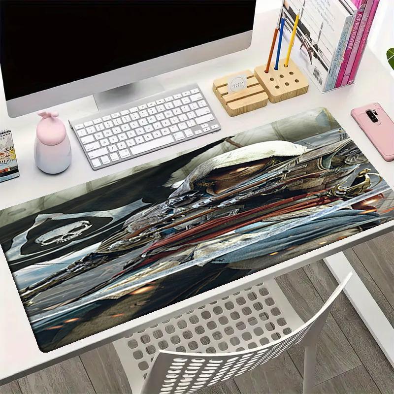 Assassin's Creed Theme Mouse Pad, Non Slip Rubber Base, Multifunctional Office & Home Decor, Perfect for Workspace Personalization.