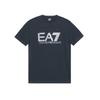 EA7 Letter Logo Printed Short Sleeve T-Shirt Men Tops Blue 3HPT81-PJM9Z-1578