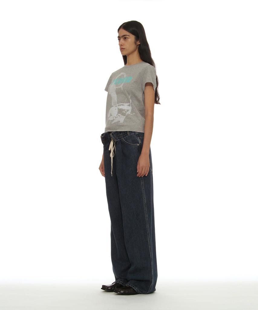 PARTIMENTO WOMEN Period Printed Tee_Melange