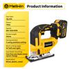 MELLWIN 3500RPM Brushless Electric Jig Saw 750W Jigsaw Adjustable Blade 3 Variable Speed Woodworking Tool for Makita 18V Battery
