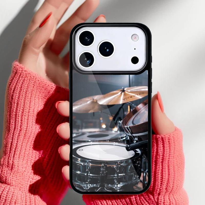 Drum Drummer Phone Case for iPhone 17 16 15 14 13 Pro Max Back Cover for 12 11 Pro Coque
