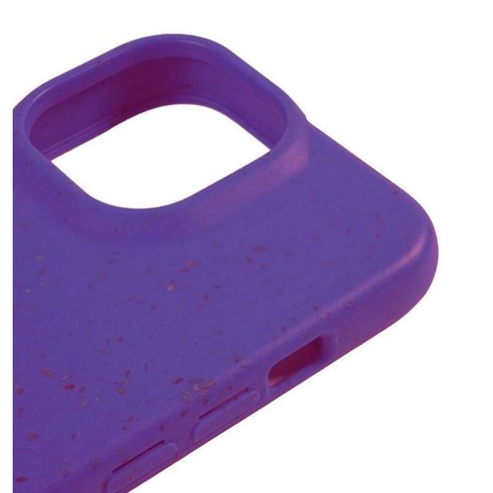Coque biodégradable - iPhone 15 Pro Max - Violet - Écologique - Paille de blé