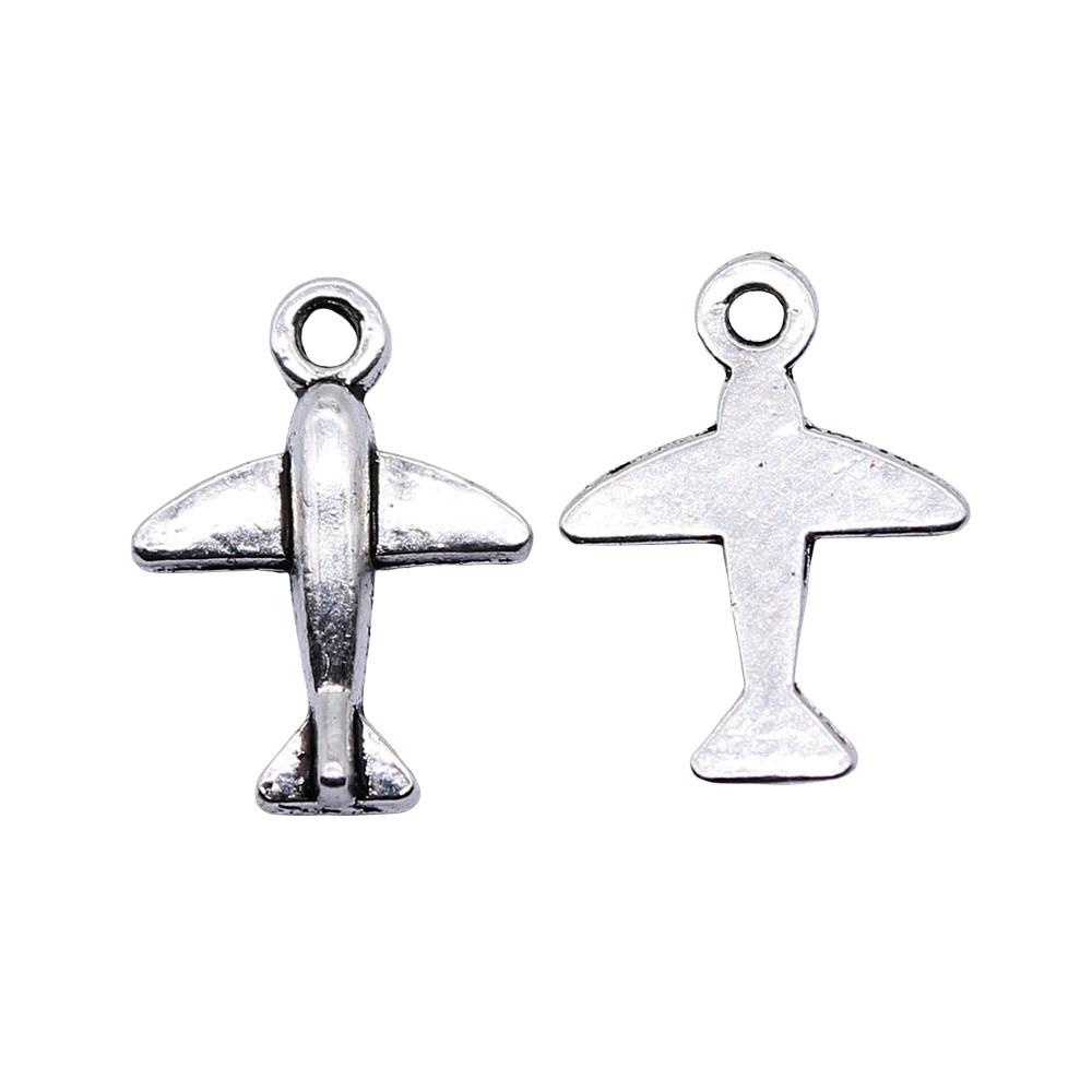 Airplane Charms Multi Color Alloy Car Pendants For Travel Themed Jewelry