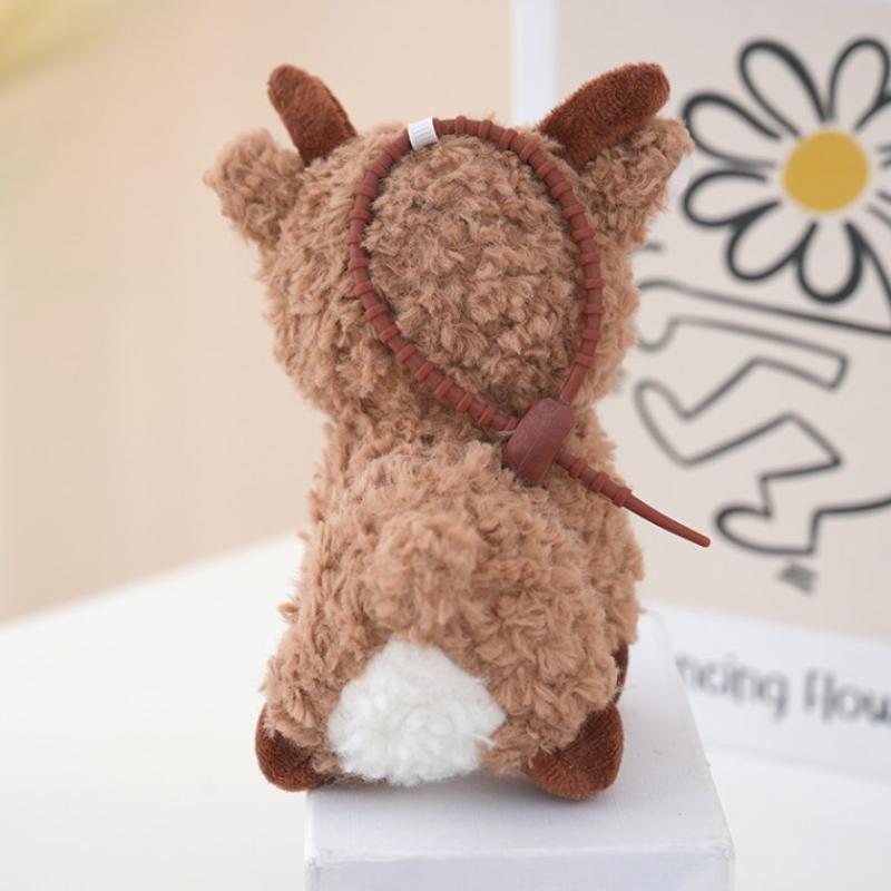 Cute Flower Lamb Plush Toys Ultra Soft Fluffy Fabric For Kids Birthday Gifts Home Decor Bag Pendants