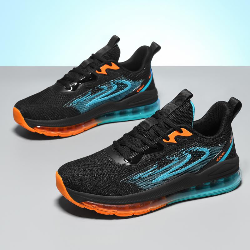 Men's Shoes Summer New Style Fly Woven Mesh Sports Soft Bottom Air Cushion Youth Running