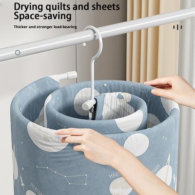 Spirals Drying Rack Space Saving Bed Sheet Hanger For Household Dorm Round Multi-functional Balcony Rotating Spirals Drying Rack