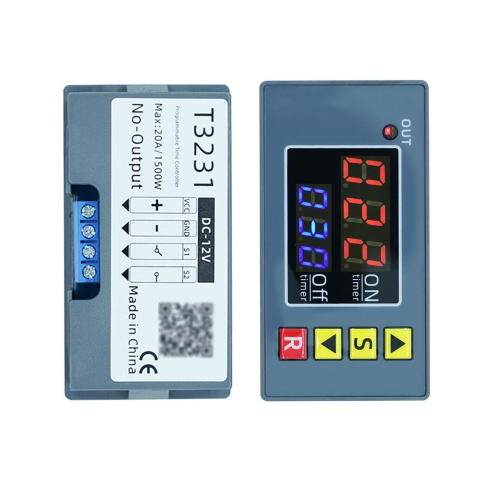 

Портативный модуль реле таймеров задержки Infinites с двойными цифровыми экранами для четкого отображения времени и простоты управления A