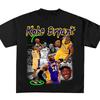 Kobe American Jersey Size 24 Printed T-shirt Unisex Summer Short Sleeve Top