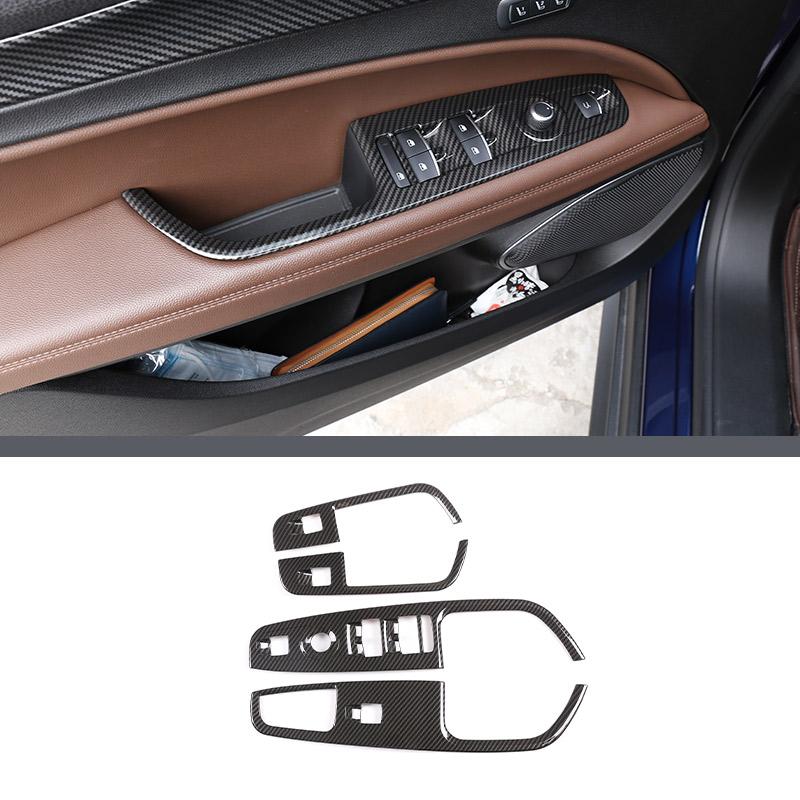 ABS Carbon Fiber For Alfa Romeo Stelvio 2017- Car Interior Trim Sticker Accessories Car Modification Car Styling