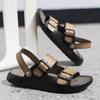 Fashion Casual Leather Mens Sandals Non-slip Summer Slippers Outdoor Beach Half Drag Dual-Purpose Slides Wading Aqua Shoes Casual Shoes