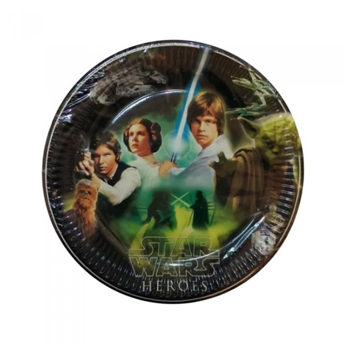 STAR WARS Heroes And Villains Paper Party Plates (Pack of 8)