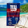 Beach Towel with New York Giants logo Pattern - soft,absorbent,machine washable Lightweight&Modern,swimming,Travel Essentials