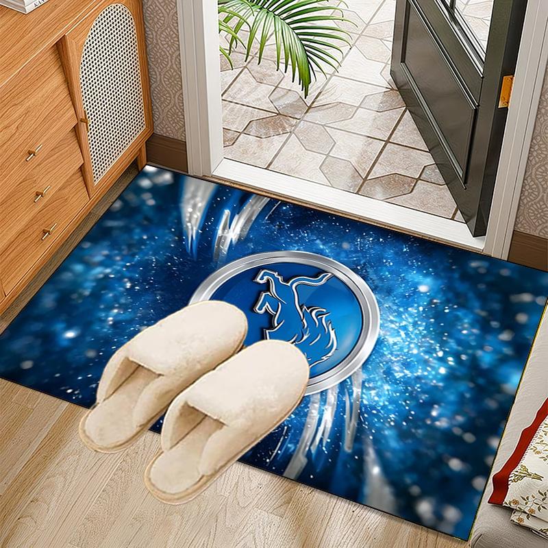 Lions Team Rug Office Carpet Non-Slip Mat, Chair Rug Floor Covering for Gaming, Bedroom, Living Room , Home Decor Christmas Gift