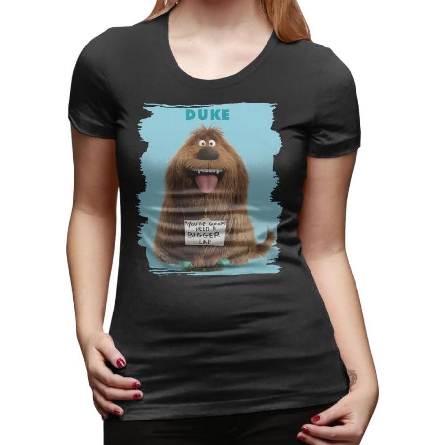 Women The Secret Life Of Pets Dog Duke Round Neck T Shirts S