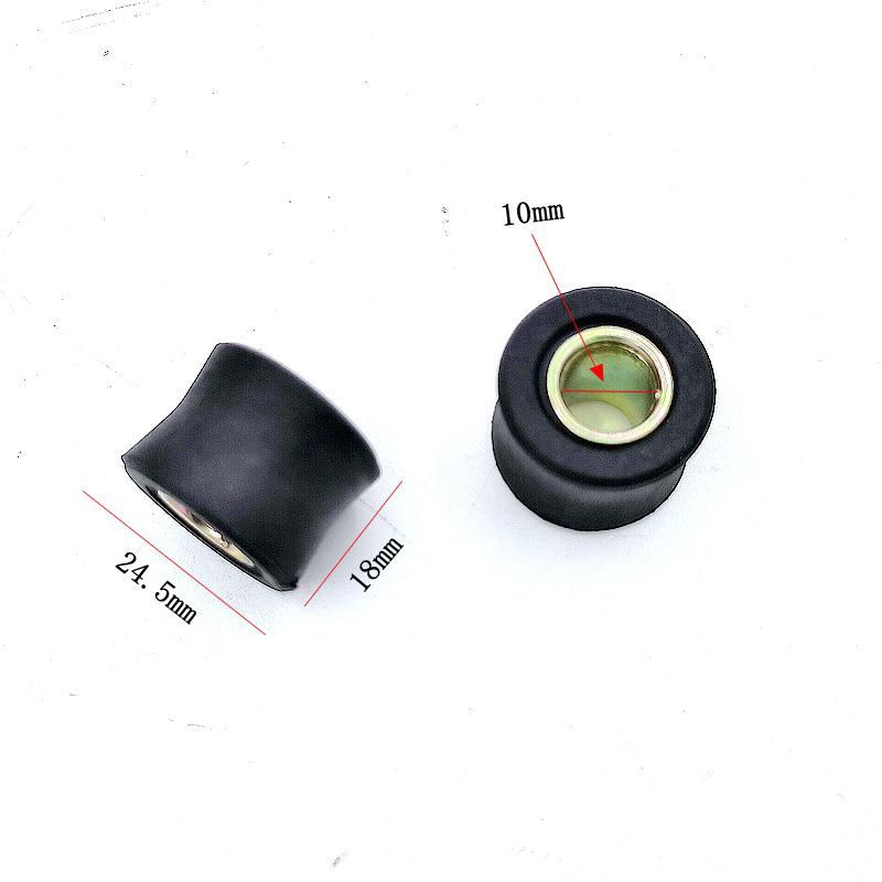 Motorcycle Rear Shock Absorber Bushing Cover for CG125, GN Prince, GS150 Rear Fork Rubber 10mm Rear Shock Bushing (1 pc)