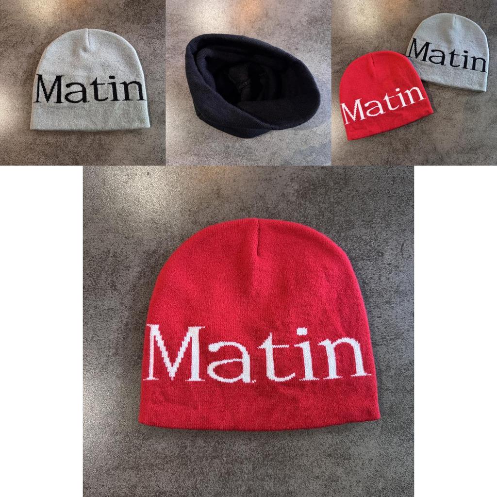 Neuheit Buchstaben Strickmütze ohne Krempe für Herbst und Winter Freizeitkleidung