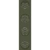 Solar LED Path Light 2 Pcs Olive Green Cold Rolled Steel