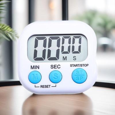 1PC LCD Digital Timer Kitchen Multifunctional Magnetic Baking Large Screen Electronic Countdown Timer Home Kitchen Accessories