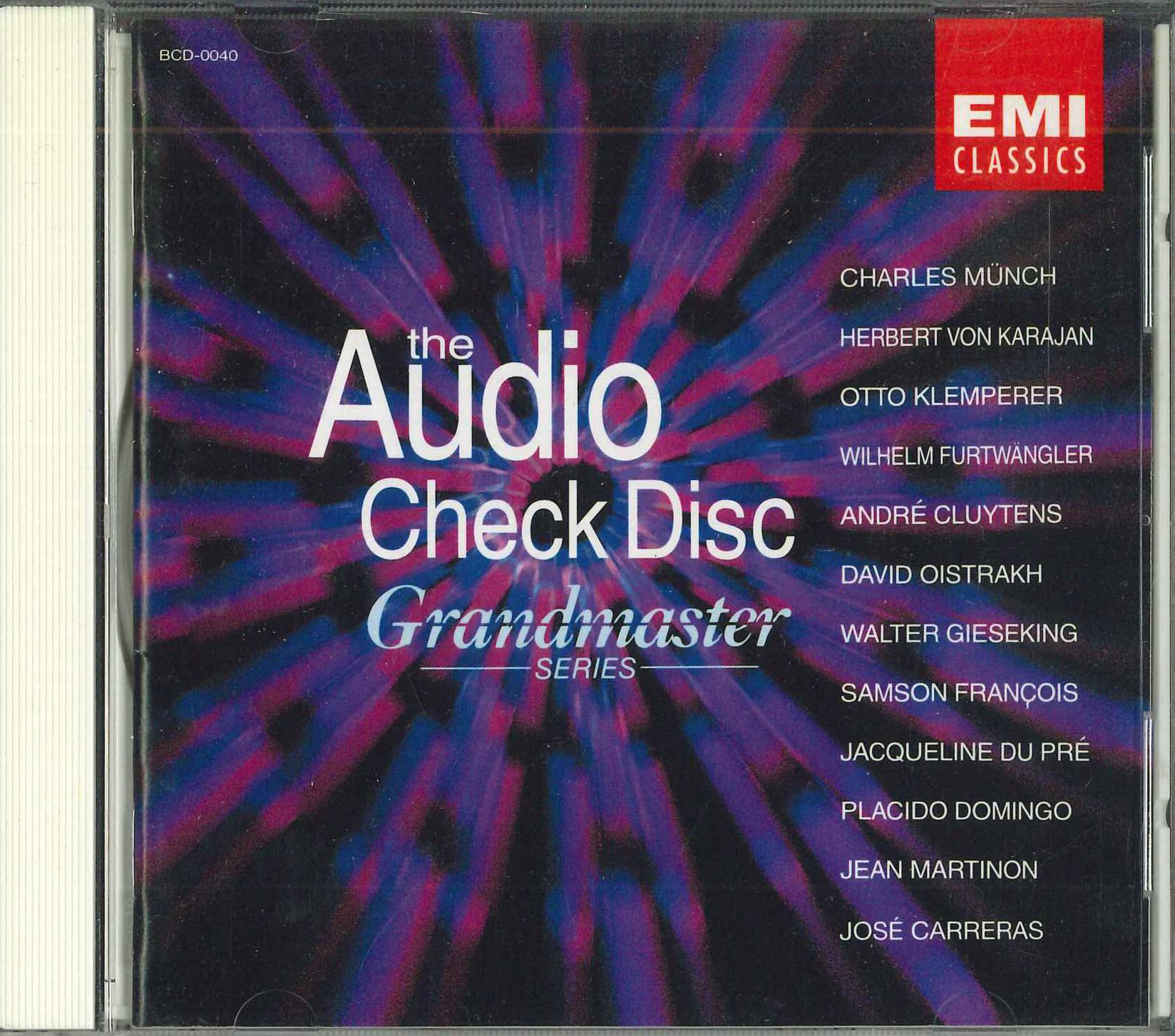

CD VARIOUS Audio Check Disc BCD0040 EMI Japan Classical
