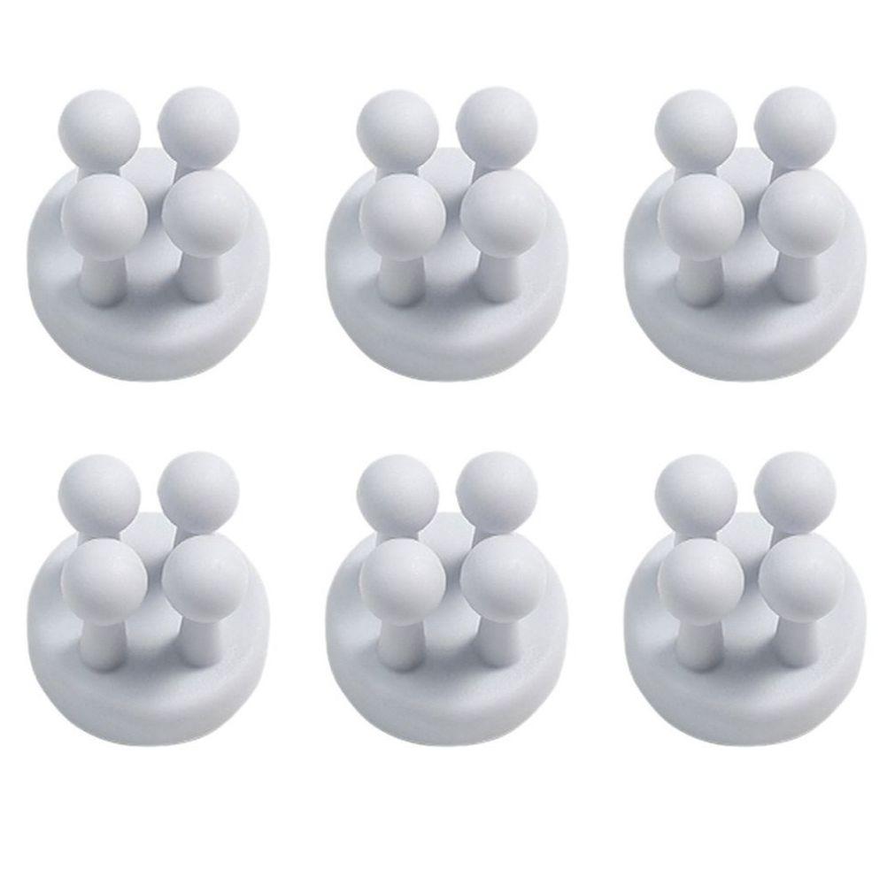 Self Adhesive Silicone Hook Bathroom Razor Holder Storage Hook Wall Shaving Shaver Shelf Toothbrush Holders Organization