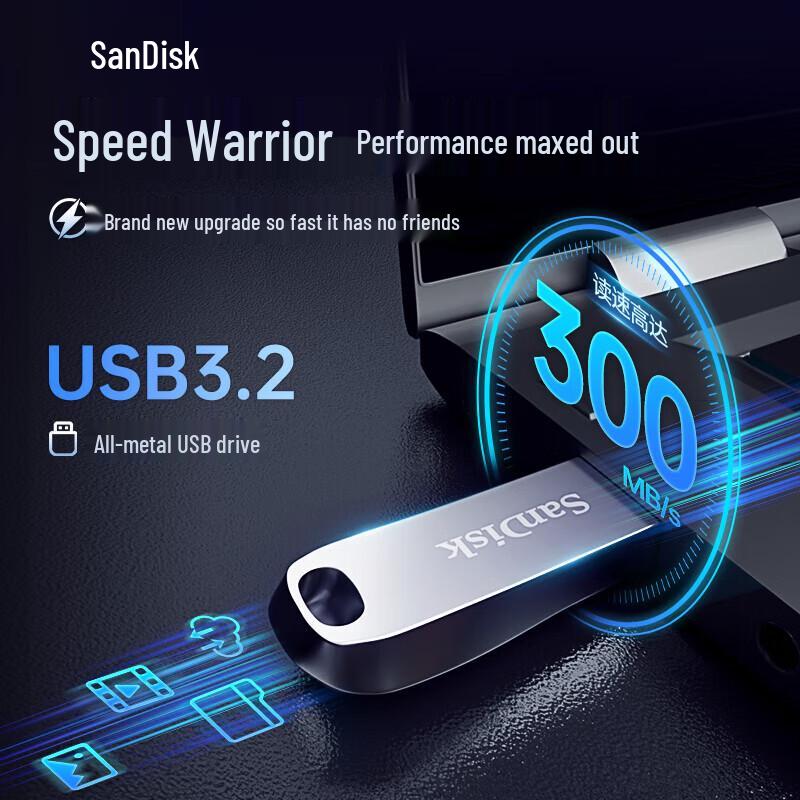 SanDisk Cruzer CZ74 USB 3.2 Flash Drive