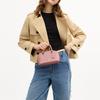Coach SATCHEL LARA 22 Wraparound Zipper Closure Cow Leather Shoulder Handbag Mini Women's Pink