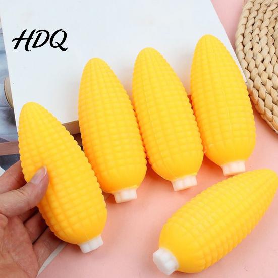 Simulation Food Toy Simulated Corn Squeeze Realistic Fake Stress Relief Office Desk Stretchy TPR Fidget Party Favors