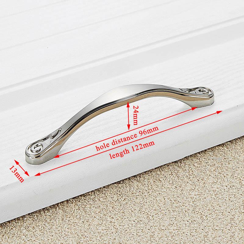 KAK Zinc Alloy Modern Cabinet Handles Kitchen Cupboard Door Pulls Drawer Knobs Handles Wardrobe Pulls Furniture Handle Hardware