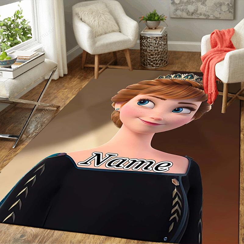 Custom 1Pc Elsa'S Frozen Fantasy Rug Office Carpet Indoor Outdoor Entrance Doormat Nonslip Soft And Comfortable Living Room D91664