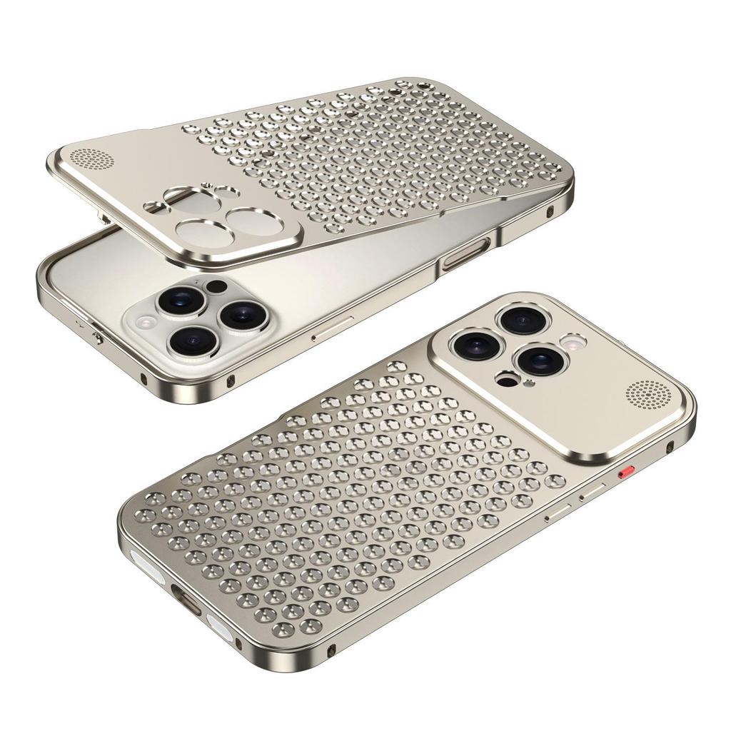Cross-border Compatible Aroma Cooling Aluminum iPhone Case for 14/15/16/17 Pro Max