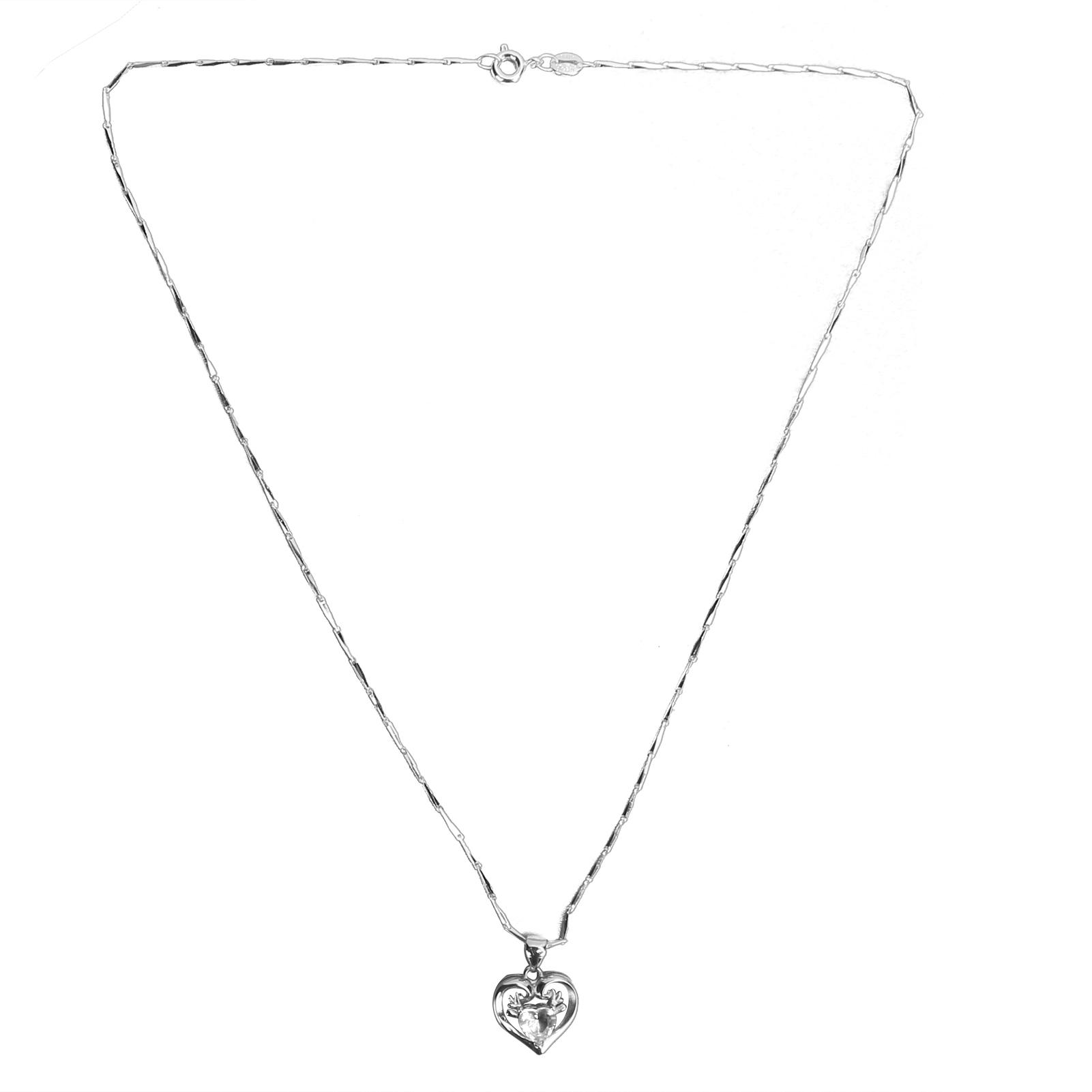 Peach Heart Pendant Necklace Box Bag Combination Valentine s Day Jewelry Gifts for Women