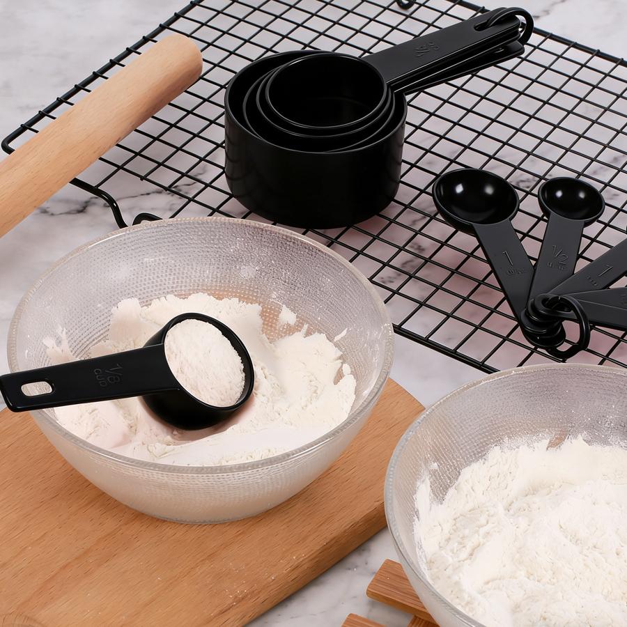 10Pcs Measuring Spoons Cup Set for Cake Flour Food Measuring Home Gadget Kitchen Cooking Baking Tools Accessories