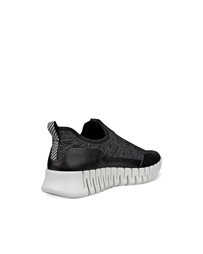 Dámske slip-on tenisky ECCO GRUUV W z pravej kože, 21833360568, Čierna/Magnetická/Čierna, Veľkosť 24,0 cm, 3E