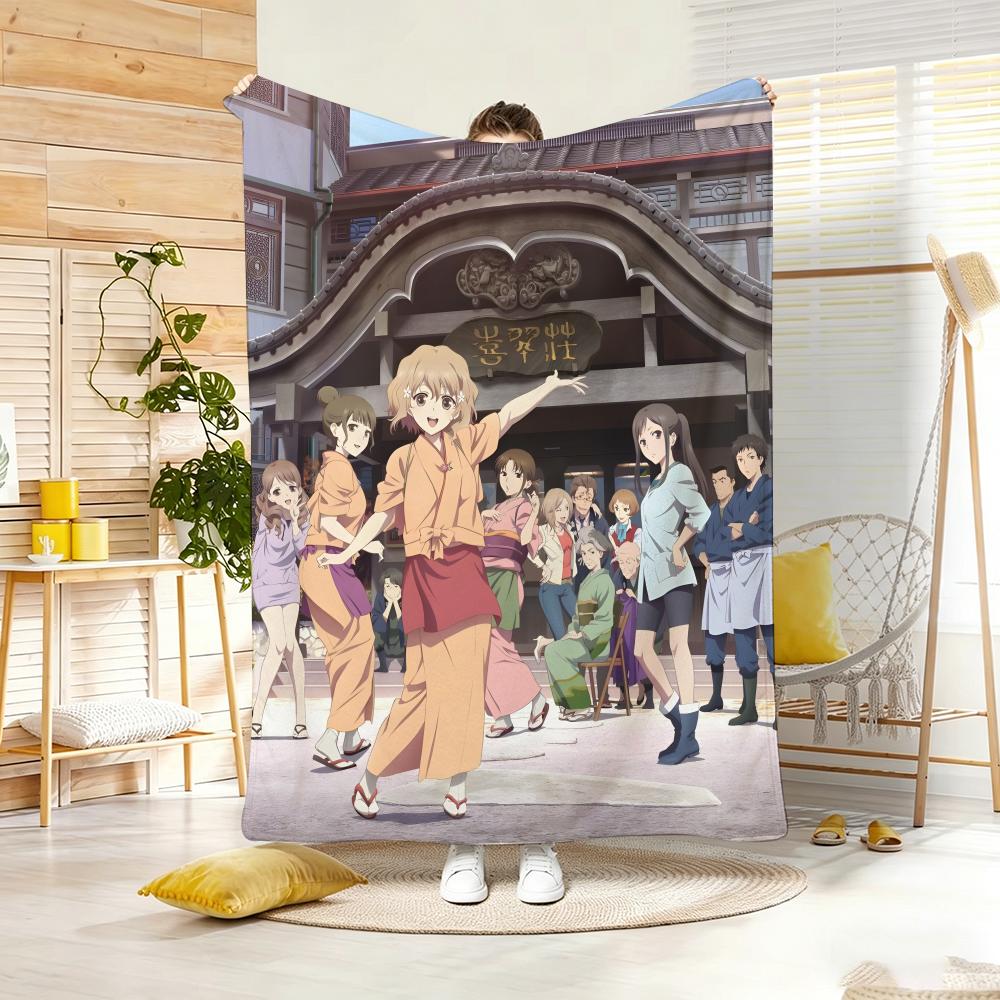 Anime H-HanasakuS IrohaS Throw Soft Warm Throw Blanket for Bedroom Living Room Bed Travel Camping Picnic Gift