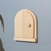 Fairy Cottage Wooden Miniature Dollhouse The Elf'S Fairy Door Mini Doors For Outdoor Yard Garden Elf Craft Decoration