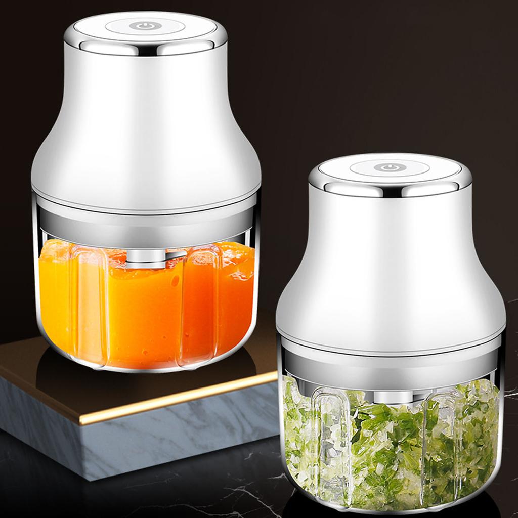Portable Electric Garlic Mincer Miniature USB Rechargeable Chopper Wireless Vegetable Crusher Convenient Kitchen Tool
