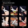 All-Stainless Steel Multi-Functional Kitchen Shears for Chicken, Duck, and Fish
