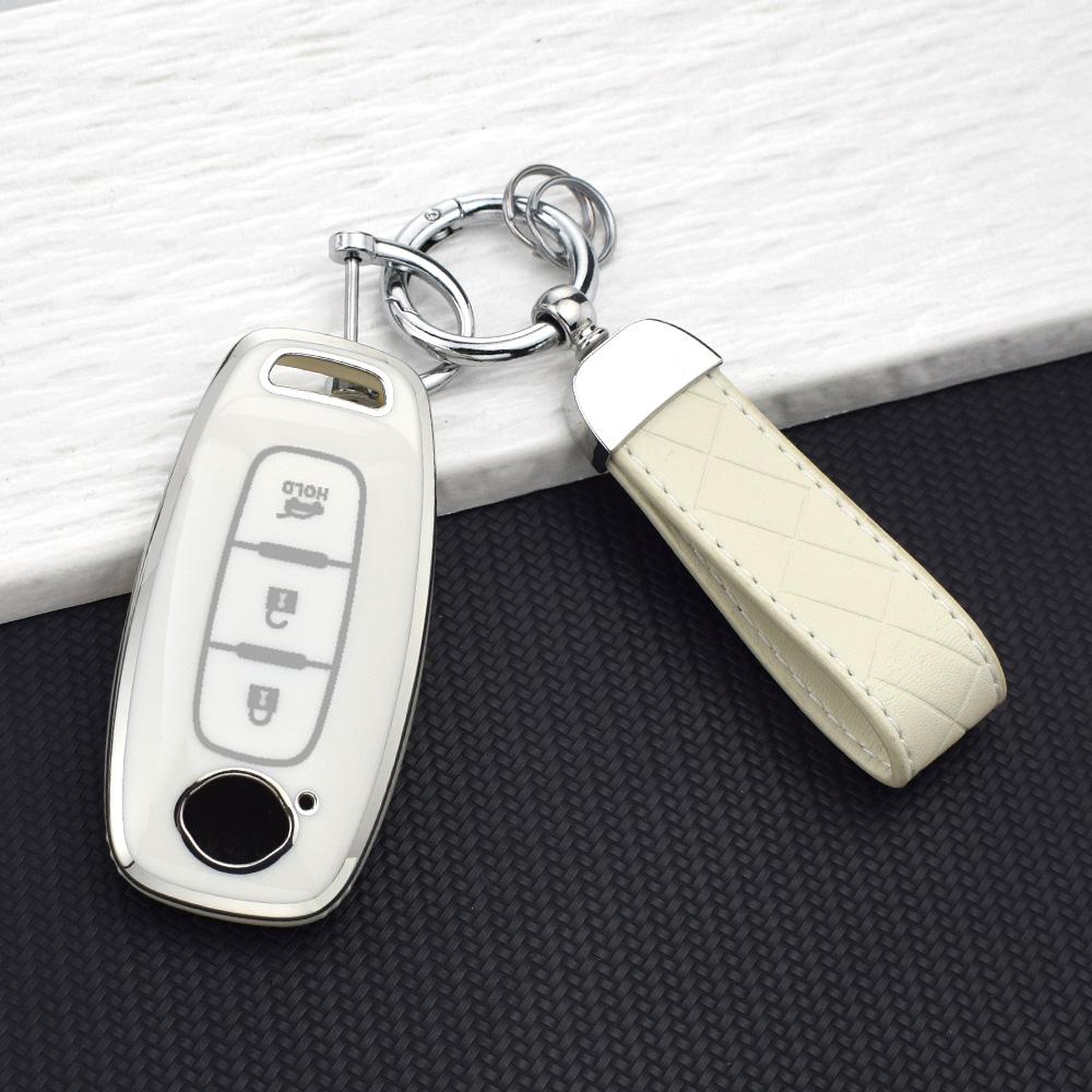 Custodia Protettiva Premium in TPU per Chiave a Telecomando a 3 Pulsanti per Nissan Altima X-trail T33 Kicks Qashqai J12 Ariya Juke Teana Portachiavi