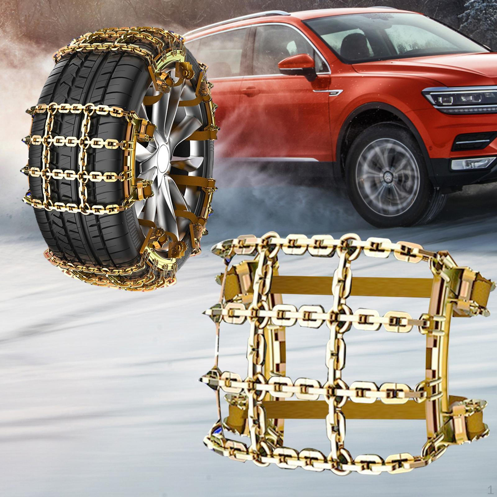 Снежная цепь на колесо автомобиля, Аварийная быстрая установка, Универсальная цепь для снега и льда для S