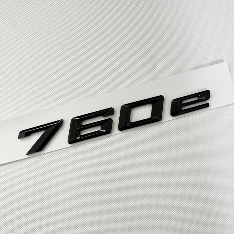 Car Trunk Words Letters Logo Badge Emblem Decals Sticker For BMW 7 Series 730e 740e 745e 750e 760e F01 F02 G11 G12