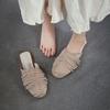 Johnature Tassel Fashion Flat Slippers Cow Suede Lightweight Comfortable And Versatile Women's Slip-on Shoes