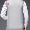 Cozy Up Mens V-Neck Knitted Sweater Vest Sleeveless Pullover Knitwear Loose Fit Sweater Tops