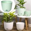 2 Pcs Outdoor Large Self Watering Flower Pot Plant Saucers for Outdoors Planter with Drainage Holes