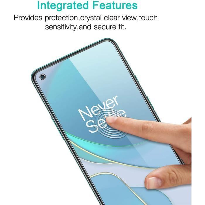 Displayschutzglas für OnePlus 8T Unzerbrechliches gehärtetes Glas Set von [X2] Tempered Glass